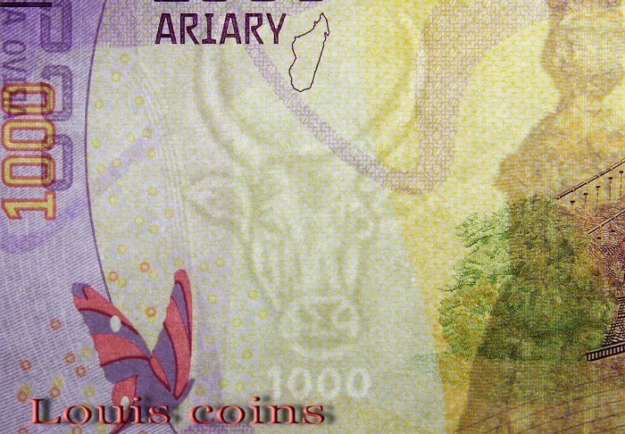 1091-3 B1091 MADAGASCAR-ND 2017馬達加斯加紙幣 1000 Ariary(543)