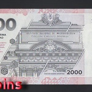 B1092-Argentina-ND (2023)阿根廷紙鈔-2000 Pesos(B)