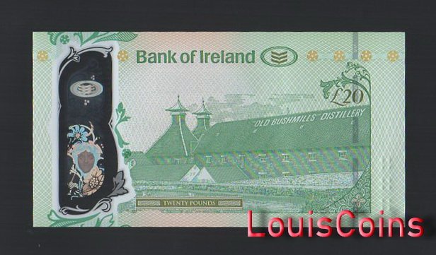 B1095-NORTHERN IRELAND-(2017)2020北愛爾蘭塑膠紙幣,20(502)