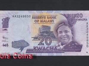 1096-1 B1096-MALAWI-2012馬拉威紙幣,20 Kwacha(653)