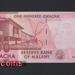 1098-2 B1098-MALAWI-2012馬拉威紙幣,100 Kwacha(656)