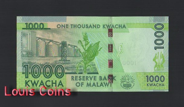 B1101-MALAWI-2016馬拉威紙幣,1000 Kwacha(B)