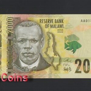 B1102-MALAWI-2016 & 2018馬拉威紙幣,2000 Kwacha（588）