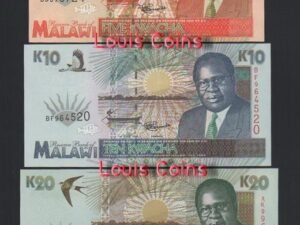1103-1 B1103-MALAWI-1995馬拉威紙幣,3張一組(B)