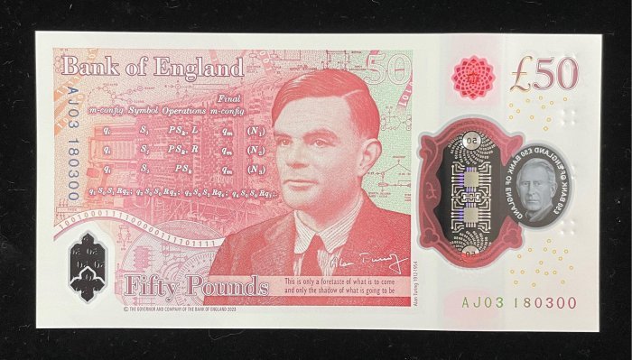 1105-2 B1105-GREAT BRITAIN-2024英國塑膠鈔票-50 Pounds(B)