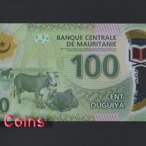 1106-2 B1106-MAURITANIA-2017茅利塔尼亞塑膠紙幣,100 Ouguiya(431)