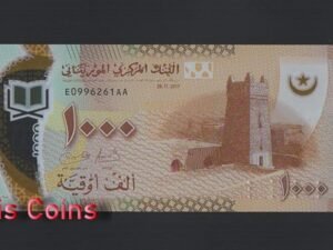 1107-1 B1107-MAURITANIA-2017茅利塔尼亞塑膠紙幣,1000 Ouguiya(353)