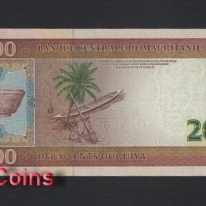 1109-2 B1109-MAURITANIA-2004茅利塔尼亞紙幣,200 Ouguiya(319)