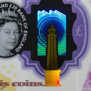 B1112-GREAT BRITAIN-2018(2020)英國塑膠鈔票20 Pounds（822）