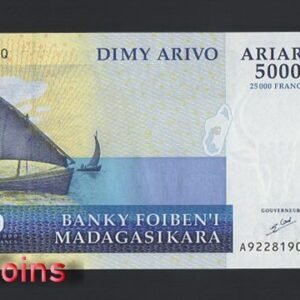 B1115-MADAGASCAR-ND (2003-2015)馬達加斯加紙幣,5.000(332)