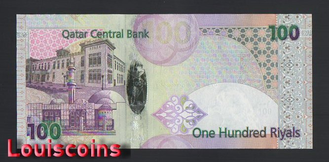 1118-2 B1118-QATAR-ND (2007)卡達鈔票-100 Riyal(B)