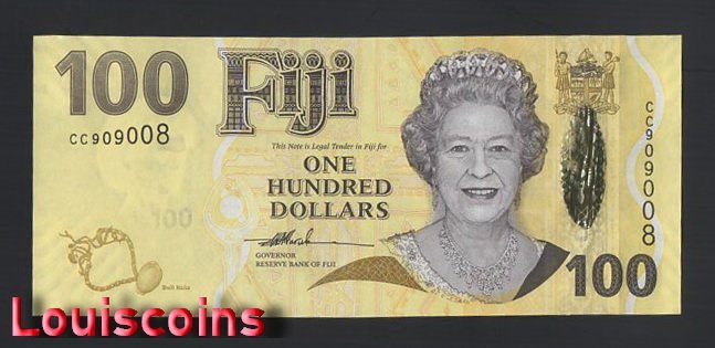 1124-1 B1124-FIJI-ND (2007)斐濟紙幣-100 Dollars(BO)