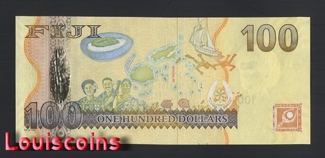 1124-2 B1124-FIJI-ND (2007)斐濟紙幣-100 Dollars(BO)
