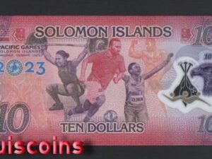1131-1 B1131-SOLOMON ISLANDS-2023所羅門群島塑膠紀念紙幣,10 Dollars(1112)
