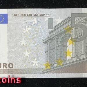 1134-1 B1134-EUROPEAN CENTRAL BANK-2002歐盟紙幣-5euro二簽(1013)