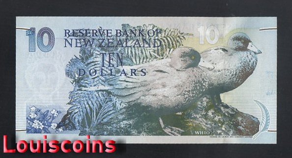 1137-2 B1137-NEW ZEALAND-1994紐西蘭紙幣,10 Dollars(B)
