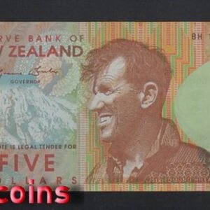 1141-1 B1141-NEW ZEALAND-1999-201紐西蘭塑膠鈔,5 Dollars(B)