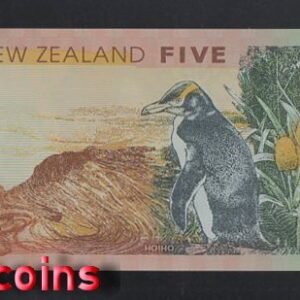 1141-2 B1141-NEW ZEALAND-1999-201紐西蘭塑膠鈔,5 Dollars(B)