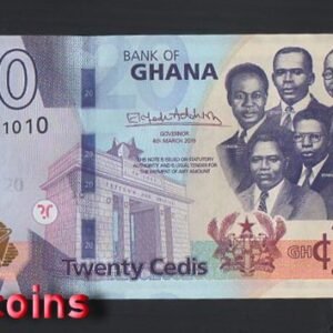 1146-1 B1146-GHANA-2019迦納紙幣,20 Cedis(629)