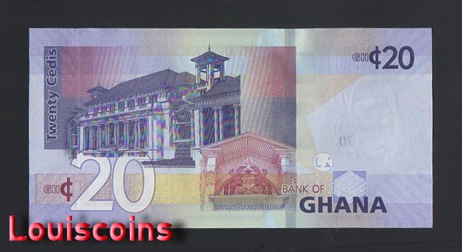 1146-2 B1146-GHANA-2019迦納紙幣,20 Cedis(629)