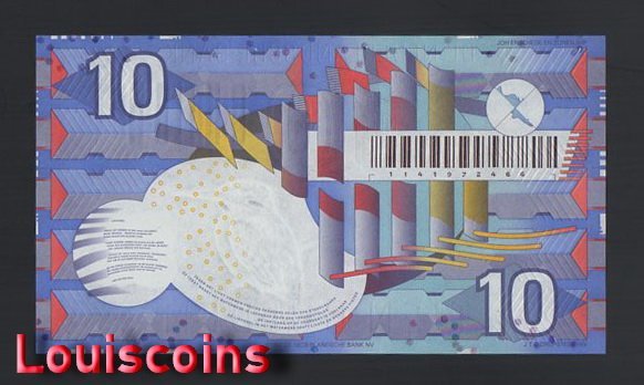 1152-2 B1152-NETHERLANDS-1997荷蘭紙幣,10 Gulden(B)