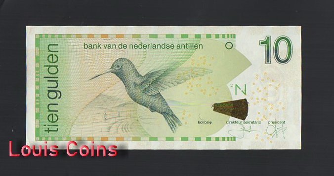 1156-1 B1156-NETHERLANDS ANTILLES-2016荷屬安地列斯紙幣,10(373)