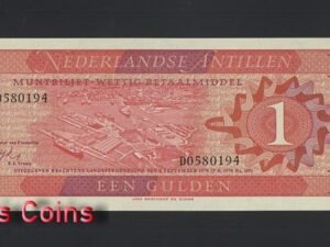 1157-1 B1157-NETHERLANDS ANTILLES-1970荷屬安地列斯紙幣,1Gulden(830)