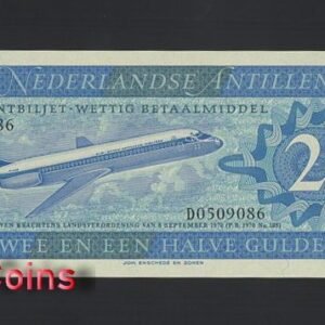 1158-1 B1158-NETHERLANDS ANTILLES-1970荷屬安地列斯紙幣,2.1/2(654)
