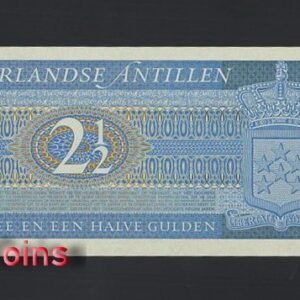 1158-2 B1158-NETHERLANDS ANTILLES-1970荷屬安地列斯紙幣,2.1/2(654)