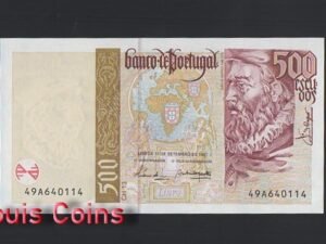 1160-1 B1160-PORTUGAL-1997 & 2000葡萄牙紙幣,500 Escudos(BO)