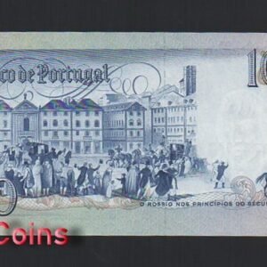1163-2 B1163-PORTUGAL-1980-1985葡萄牙紙幣,100 Escudos(B)