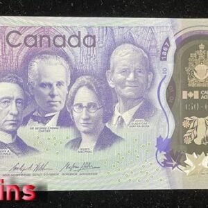 B1165-CANADA-2017加拿大塑膠紀念鈔-尾豹子號888(AO)