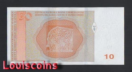 B1172-BOSNIA & HERZEGOVIN2012-24波士尼亞與赫塞哥維納紙幣(黑山)10Konvertibilnih(B)
