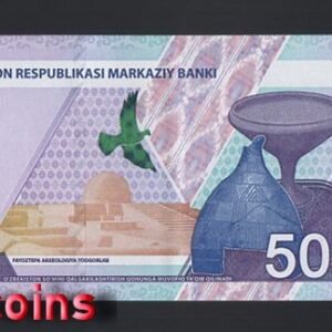 1176-2 B1176-UZBEKISTAN-2021烏茲別克紙幣50.000 Som(1044)
