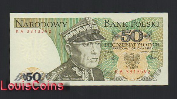 1178-1 B1178-POLAND-1975-1988波蘭紙幣,50 Złotych(70)