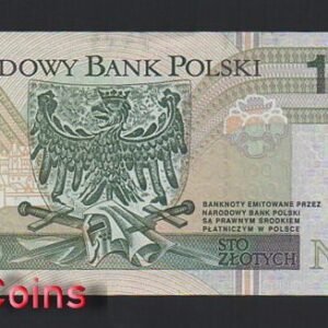 1184-2 B1184-POLAND-1994波蘭紙幣,100 Złotych(O)