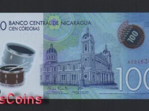 1187-1 B1187-NICARAGUA-2014尼加拉瓜塑膠紙幣,100 Cordobas(1153)