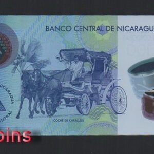 1187-2 B1187-NICARAGUA-2014尼加拉瓜塑膠紙幣,100 Cordobas(1153)