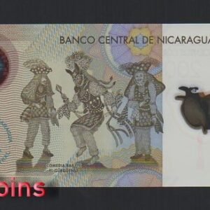 B1188-NICARAGUA-2014尼加拉瓜塑膠紙幣,200 Cordobas(B)