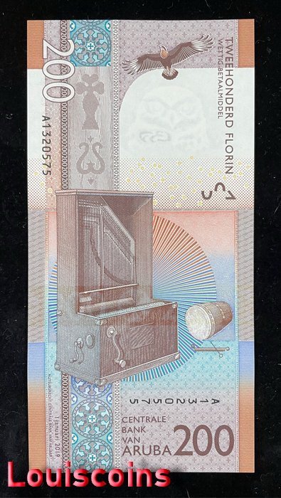 1192-2 B1192-ARUBA-2019阿魯巴鈔票-200 Florin(B)