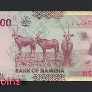 1194-2 B1194-NAMIBIA-2012納米比亞紙幣,100 Namibia Dollars(B)