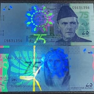 1195-3 B1195-PAKISTAN-2023巴基斯坦紀念紙幣-75 Rupees(89)