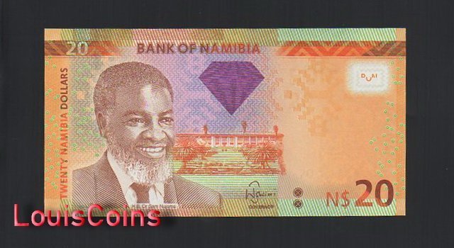 1196-1 B1196-NAMIBIA-2011納米比亞紙幣,20 Namibia Dollars(1291)