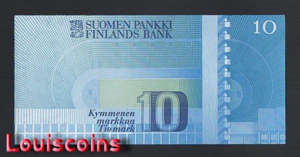 B1198-FINLAND-1986芬蘭鈔票-10 Markka(BO)