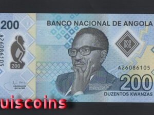 B1203-ANGOLA-2020安哥拉塑膠鈔票-200 Kwanzas（1234）