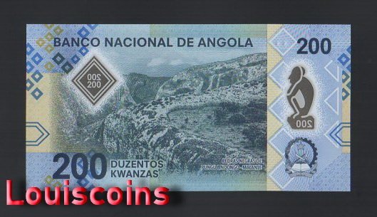 1203-2 B1203-ANGOLA-2020安哥拉塑膠鈔票-200 Kwanzas(1234)