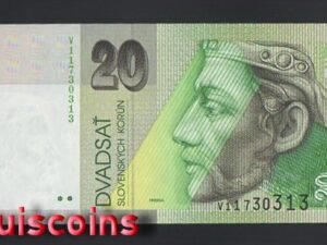 B1204-SLOVAKIA-1993-06斯洛伐克紙鈔-20 koruna(B)