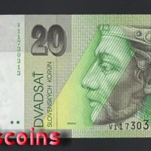 1204-1 B1204-SLOVAKIA-1993-06斯洛伐克紙鈔-20 koruna(B)