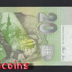 1204-2 B1204-SLOVAKIA-1993-06斯洛伐克紙鈔-20 koruna(B)