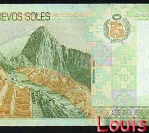 1209-2 B1209-PERU-2009-2013祕魯紙幣,10 Nuevos Soles(B)